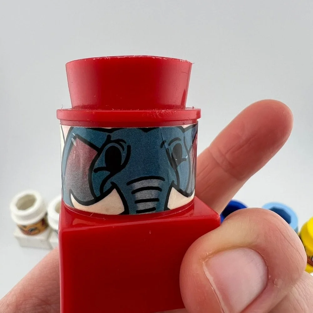 Vintage LEGO DUPLO Faces Character Toy Bricks Lot‎ of 18 Building Blocks 2000